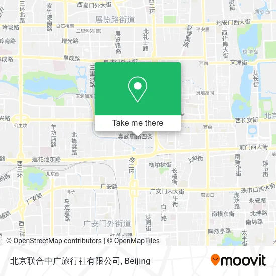 北京联合中广旅行社有限公司 map