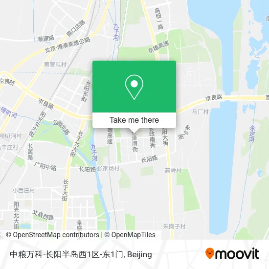 中粮万科·长阳半岛西1区-东1门 map