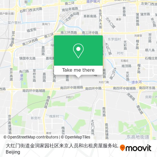 大红门街道金润家园社区来京人员和出租房屋服务站 map