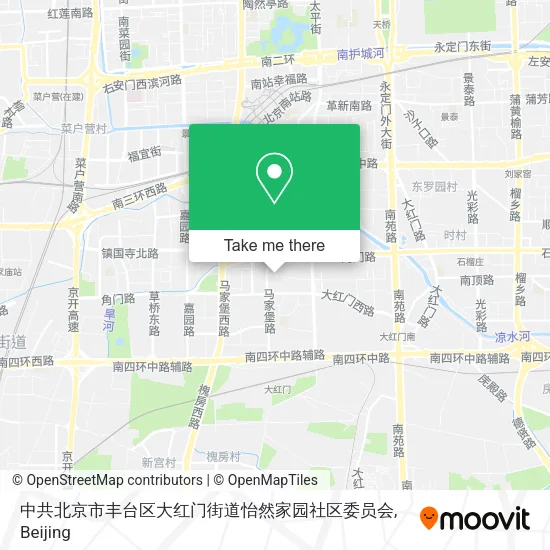 中共北京市丰台区大红门街道怡然家园社区委员会 map