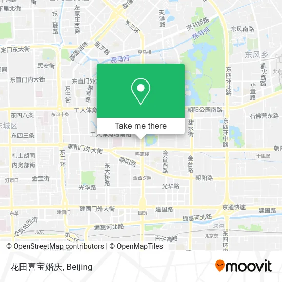 花田喜宝婚庆 map