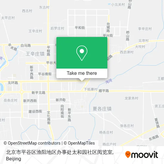 北京市平谷区渔阳地区办事处太和园社区阅览室 map