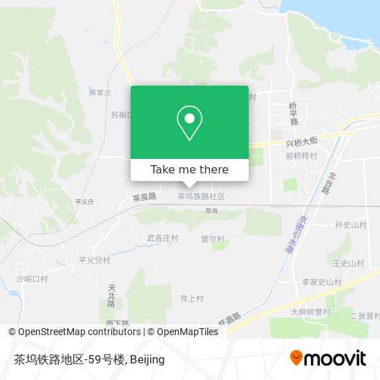 茶坞铁路地区-59号楼 map