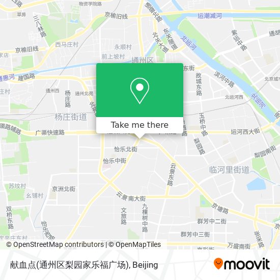 献血点(通州区梨园家乐福广场) map