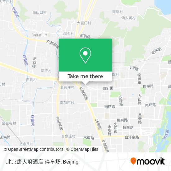 北京唐人府酒店-停车场 map