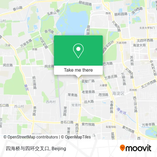 四海桥与四环交叉口 map
