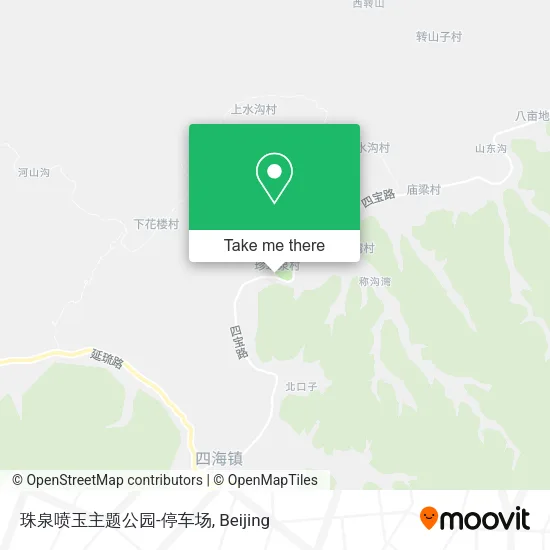 珠泉喷玉主题公园-停车场 map