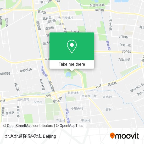北京北普陀影视城 map