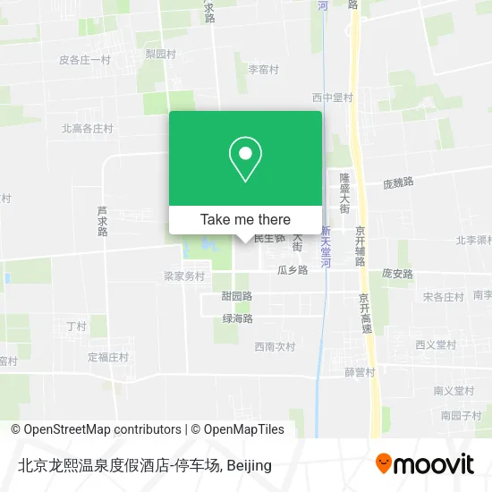 北京龙熙温泉度假酒店-停车场 map
