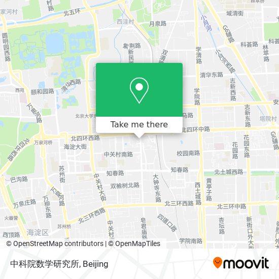 中科院数学研究所 map