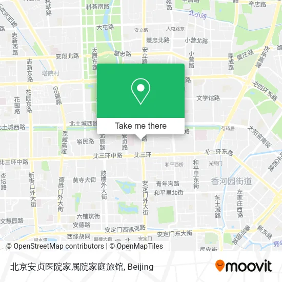 北京安贞医院家属院家庭旅馆 map