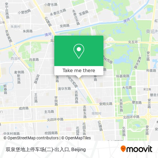 双泉堡地上停车场(二)-出入口 map