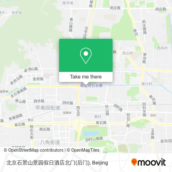 北京石景山景园假日酒店北门(后门) map