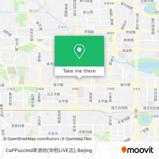 CaPPuccino啤酒馆(华熙LIVE店) map