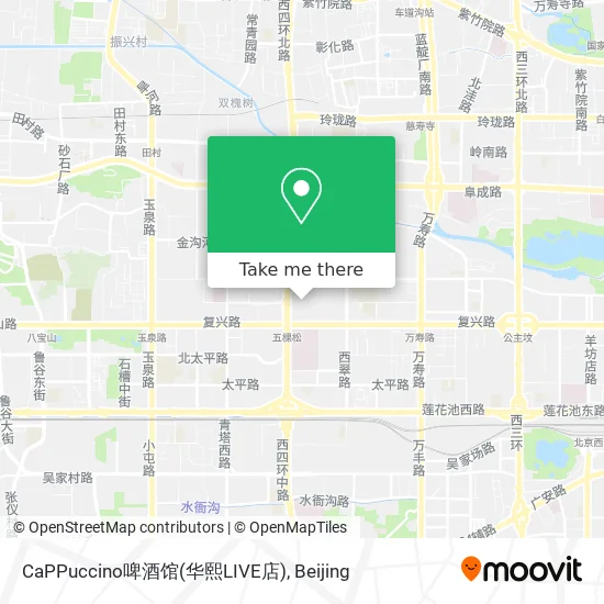 CaPPuccino啤酒馆(华熙LIVE店) map