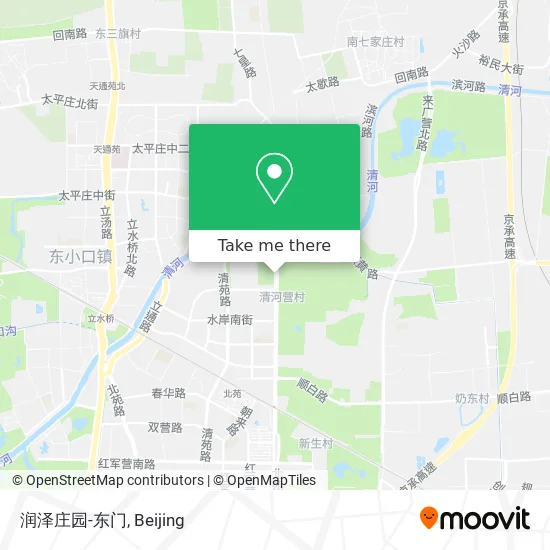 润泽庄园-东门 map