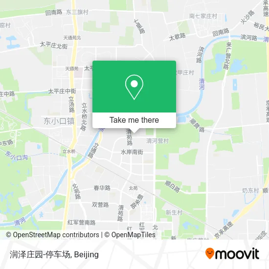 润泽庄园-停车场 map