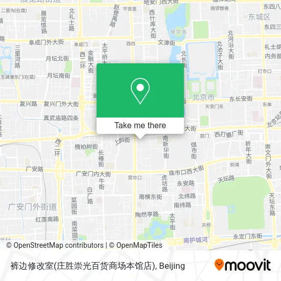 裤边修改室(庄胜崇光百货商场本馆店) map