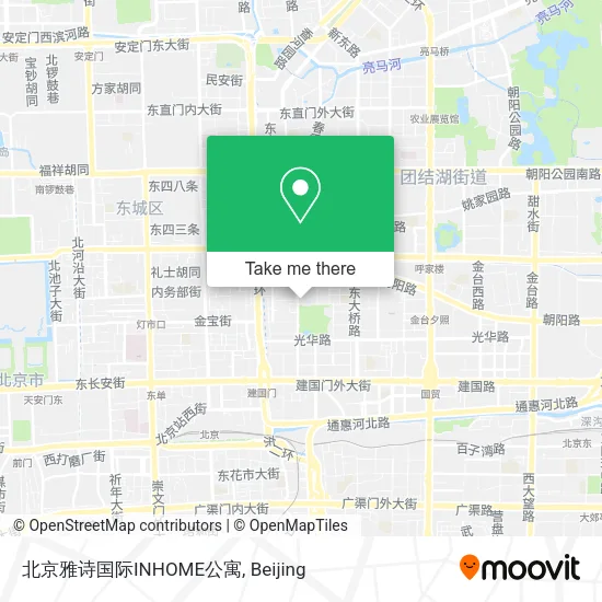 北京雅诗国际INHOME公寓 map