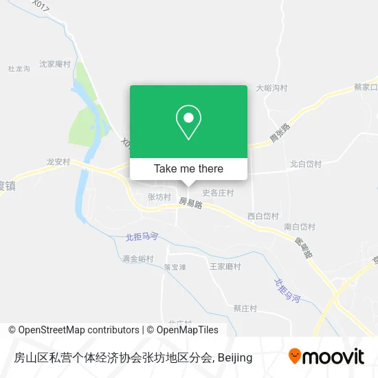 房山区私营个体经济协会张坊地区分会 map
