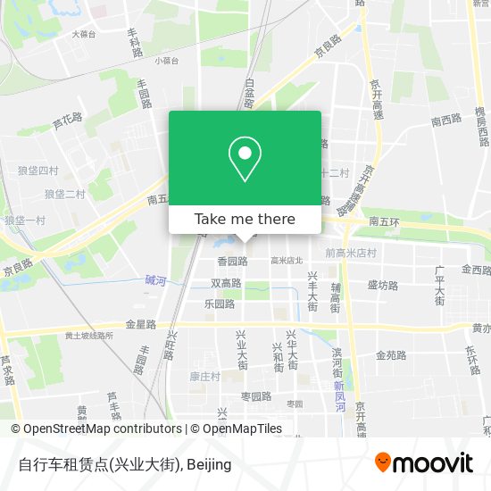 自行车租赁点(兴业大街) map