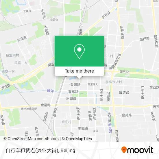 自行车租赁点(兴业大街) map