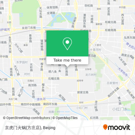京虎门火锅(方庄店) map