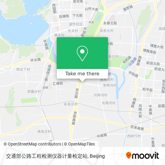 交通部公路工程检测仪器计量检定站 map