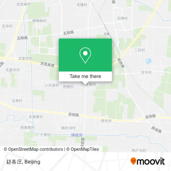 赵各庄 map
