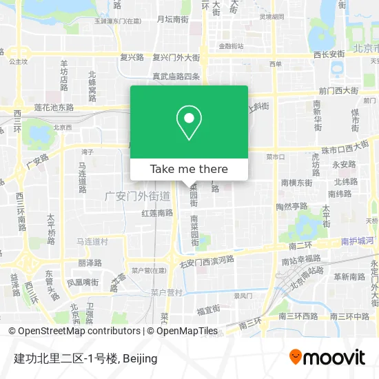 建功北里二区-1号楼 map