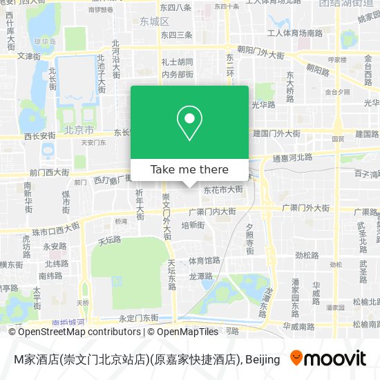 M家酒店(崇文门北京站店)(原嘉家快捷酒店) map
