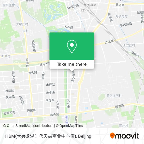 H&M(大兴龙湖时代天街商业中心店) map