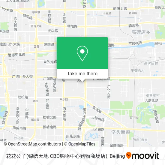 花花公子(锦绣天地·CBD购物中心购物商场店) map