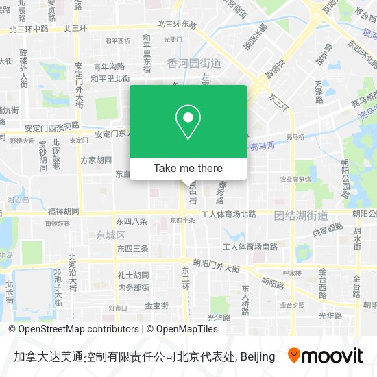 加拿大达美通控制有限责任公司北京代表处 map