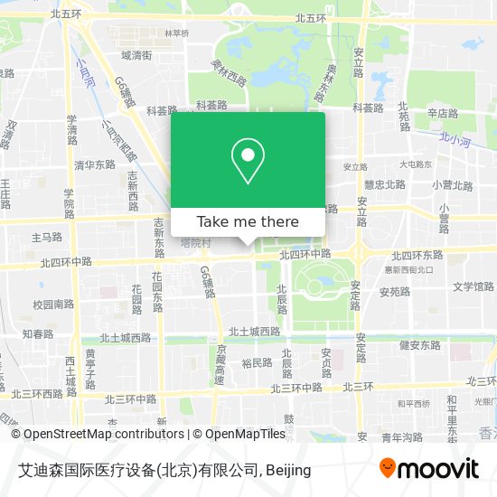 艾迪森国际医疗设备(北京)有限公司 map