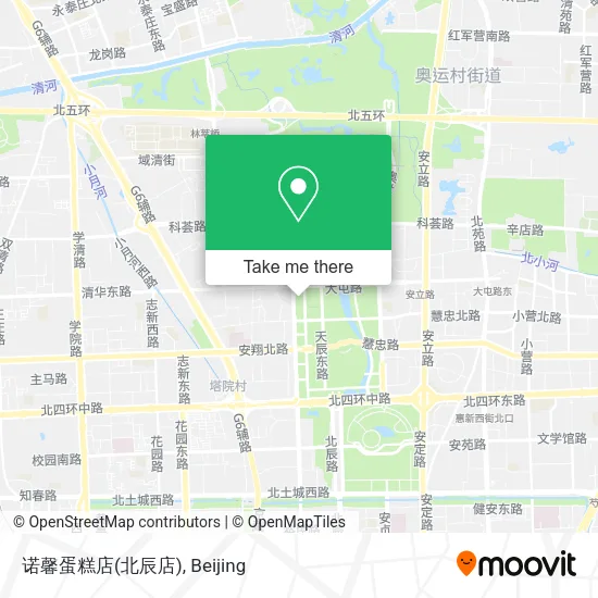 诺馨蛋糕店(北辰店) map