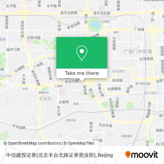 中信建投证券(北京丰台北路证券营业部) map