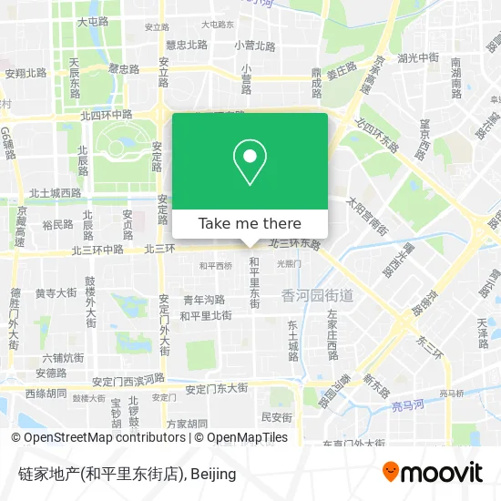 链家地产(和平里东街店) map