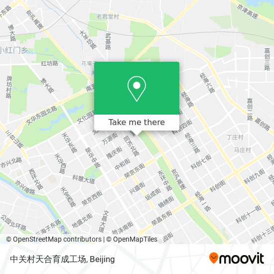 中关村天合育成工场 map