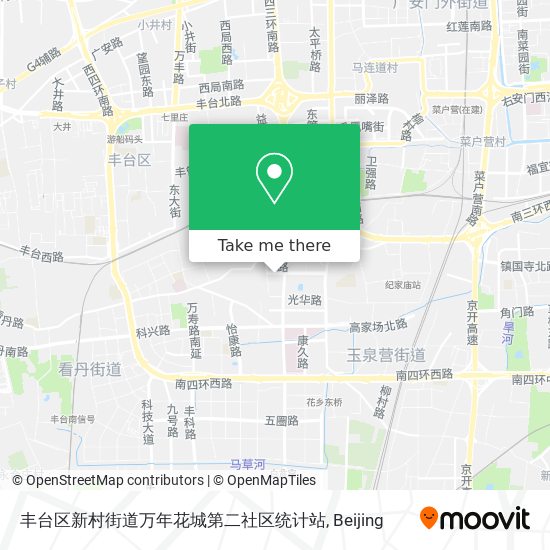 丰台区新村街道万年花城第二社区统计站 map