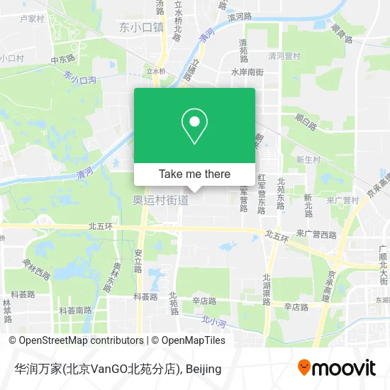 华润万家(北京VanGO北苑分店) map