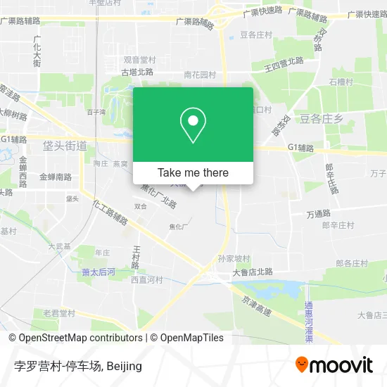 孛罗营村-停车场 map