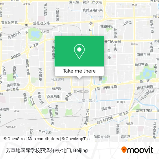 芳草地国际学校丽泽分校-北门 map