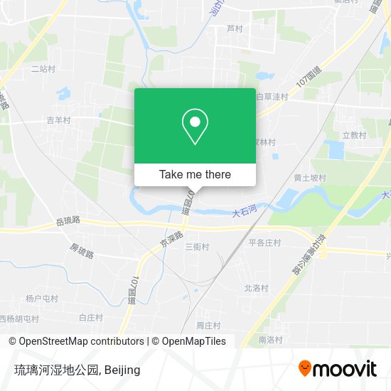 琉璃河湿地公园 map
