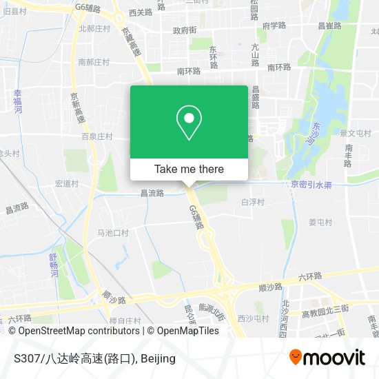 S307/八达岭高速(路口) map