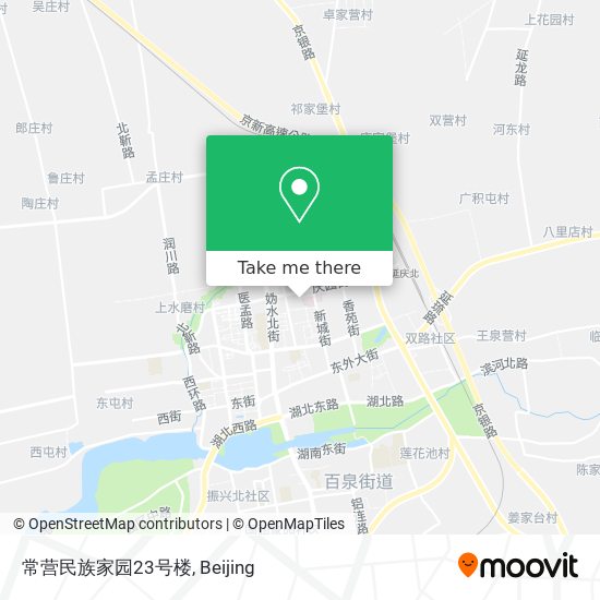 常营民族家园23号楼 map