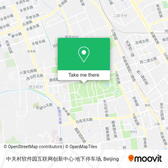中关村软件园互联网创新中心-地下停车场 map