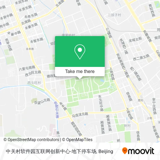 中关村软件园互联网创新中心-地下停车场 map