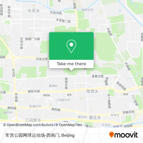 常营公园网球运动场-西南门 map