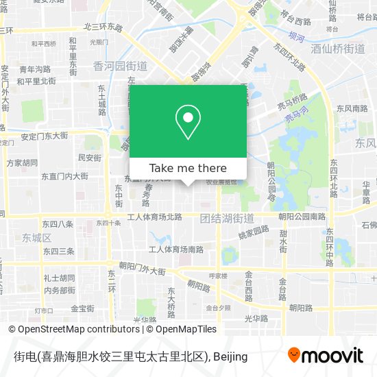 街电(喜鼎海胆水饺三里屯太古里北区) map